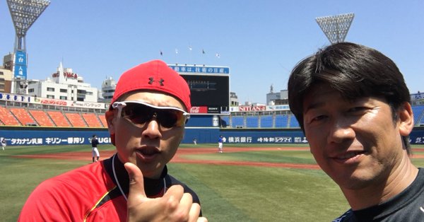 【贅沢】ゴールデンボンバー樽美酒研二&番長@浜スタで草野球【BL学園】
